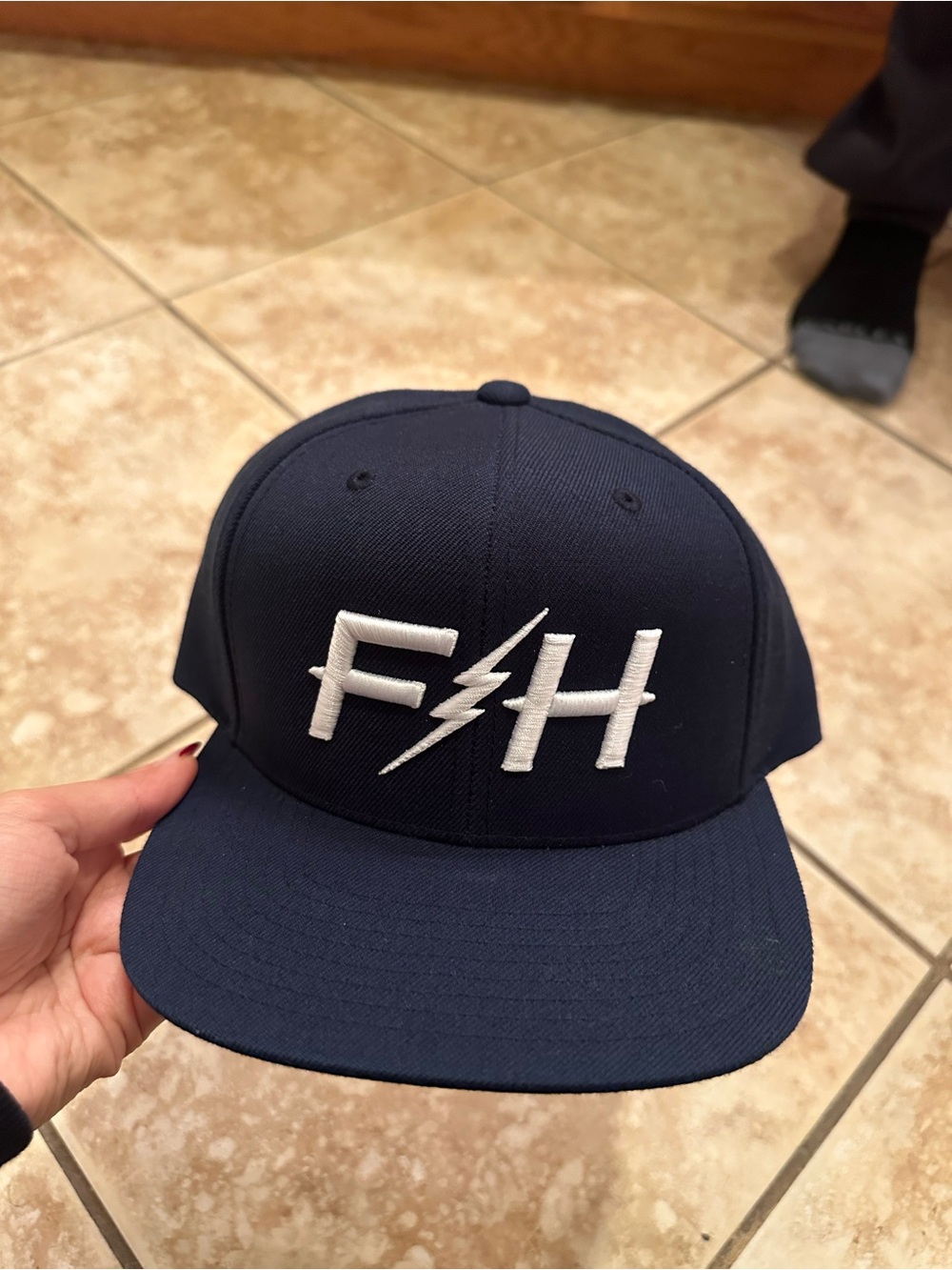 Navy FastHouse Embroidered Snapback Hat -